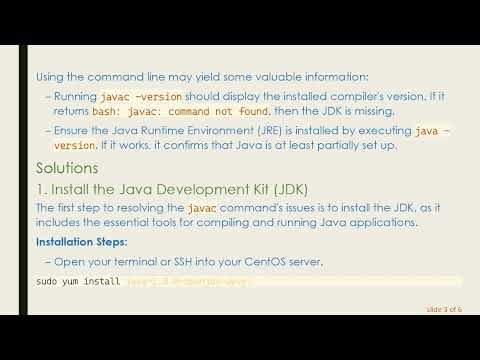 Resolving JAVAC Command Issues on CentOS 8