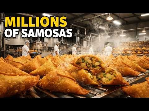 Inside the Samosa Factory Mass Production of Crispy Samosas How It's Made