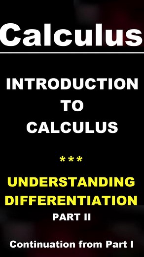 Understanding Calculus Differentiation and Derivatives