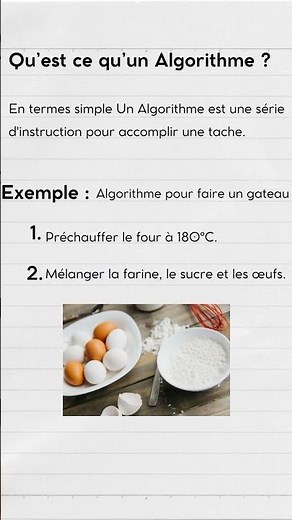 Qu'est ce qu'un Algorithme?