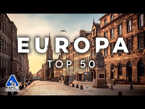 Top 50 Lugares e Destinos Mais Bonitos para Visitar na Europa | 4K