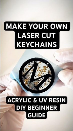 How to Use Acrylic & UV Resin for Laser-Cut Keychains – Easy DIY Tutorial!