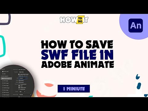 How to save swf file in adobe animate 2024 | Skill Wave