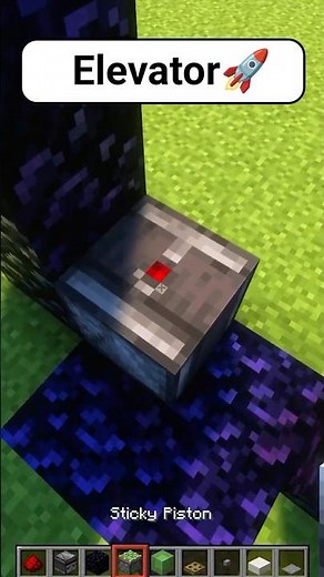 How to build piston elevator in Minecraft Tutorial 🎮
