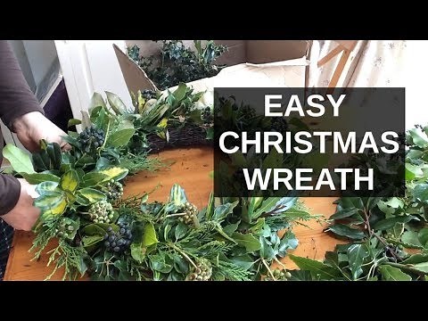 EASY Christmas Wreath | How To Make A Christmas Wreath