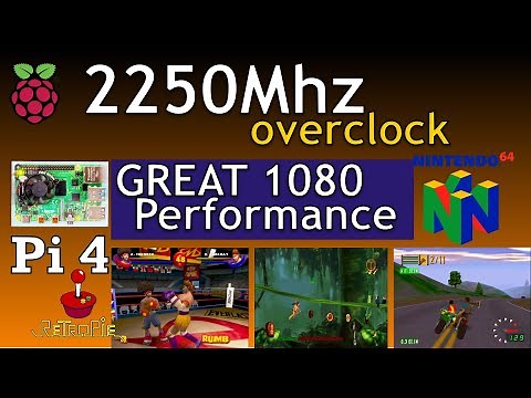 Great 1080 N64 Performance. Raspberry Pi 4 2250Mhz 5.4 Kernel & test firmware. Retropie 4.6