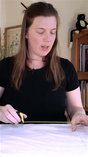 How to measure out a straight line on your fabric!