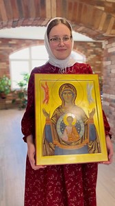 Our Lady of the Sign Icon. The final price of the icon of the Mother of God and the time it will take to paint it depend on its size and the complexity of its decoration. Once this icon is painted, it will be consecrated in St Elisabeth Convent. Please use this link to learn more or to order: https://catalog.obitel-minsk.com/painted-icon-mother-of-god-of-the-sign-imp05133.html?utm_source=facebook (catalogue)&utm_medium=cpc&utm_campaign=facebook (catalogue) | The Catalogue of Good Deeds