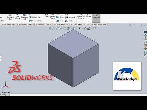 Learn SolidWorks 2020 in 1 minute | How to build 3D Square