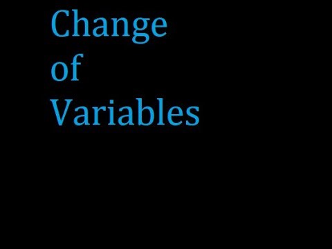 change of variables for Multivariable Functions