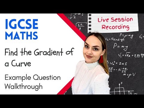 IGCSE Maths Differentiation Short Tutorial | Find the Gradient of a Curve Step-by-Step