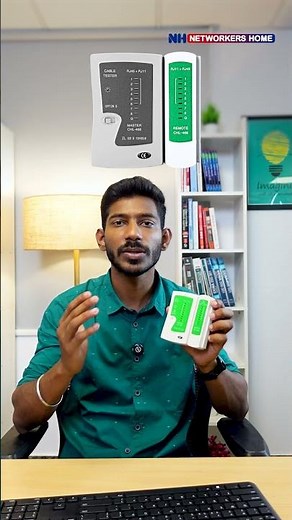 Check LAN Cable Using a Network Cable Tester | Detect Cable Faults Easily! #ccna #crimping #shorts