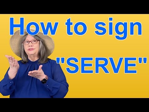 How To Sign SERVE — ASL Word Of The Day — Word 232
