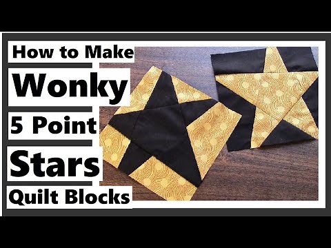 How to Make A Wonky 5 Point Star Quilt Block