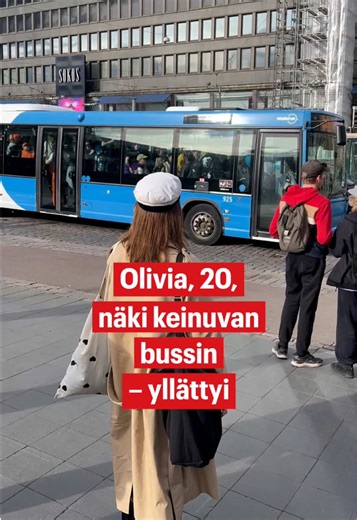 Keinuva bussi herätti kummastusta Helsingissä