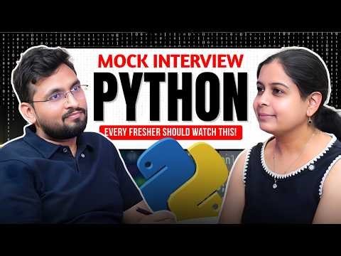 Python Interview Questions (Freshers) | Python Mock Interview | Data Types, Functions & OOPS #python
