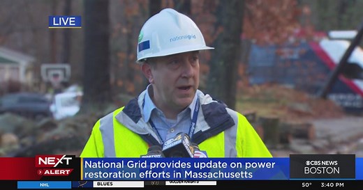 National Grid provides update on power outages in Merrimack Valley
