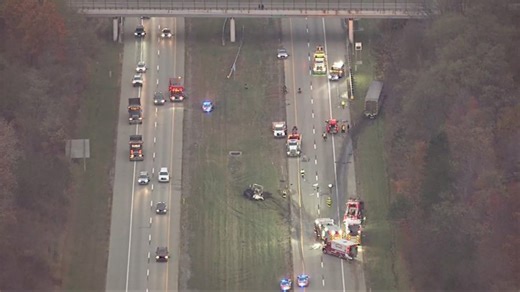 I-90 reopens after multiple semis crash