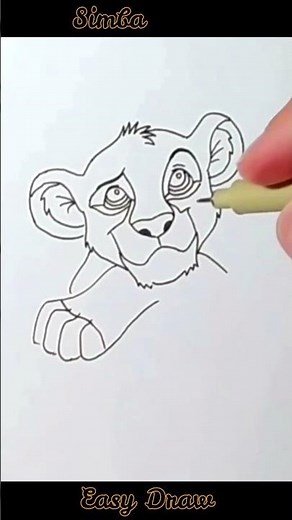 How to Draw Simba | The Lion King
