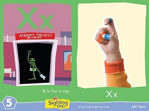 Learn how to sign the letter X - SigningTime Dictionary