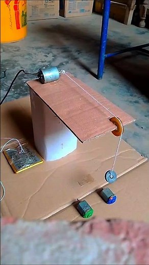 Amazing Pulley System with DC Motor | Simple DIY Project
