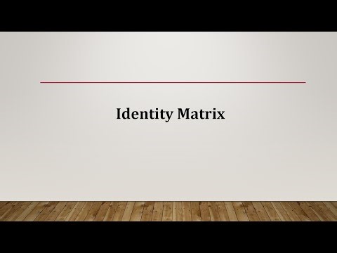 Identity Matrix - Example and MATLAB Code