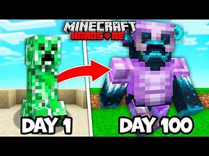 100 days, But I SHAPESHIFT EVERY DAY in Minecraft Hardcore