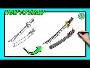 How to Draw a Katana | Step-by-Step Tutorial