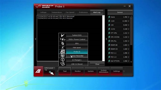 ASUS AI Suite II overview