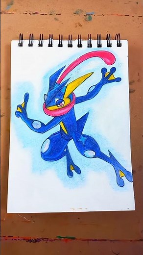 Greninja Drawing ✨️ #drawing #shorts #pokemon
