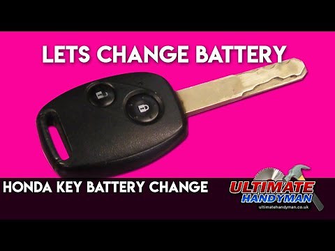 Honda key battery change