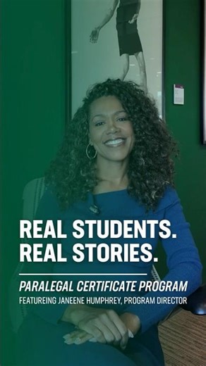 Real Students. Real Stories. UNC Charlotte Paralegal Certificate Program