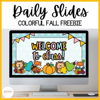Free Editable Colorful Fall Daily Slides Template - Google Slides and