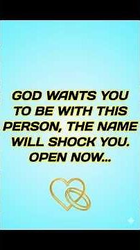 GOD WANTS YOU TO BE WITH THIS PERSON! (A Prophetic Word For You)