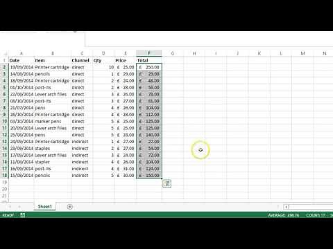 How to use the Quick Analysis tool in Excel