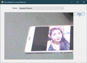 Webcam Face Detection for .NET using EMGU.CV in C#