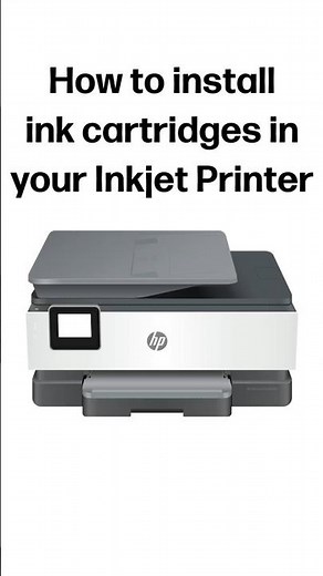 How to install ink cartridges in your Inkjet printer | Inkjet Printers #shorts