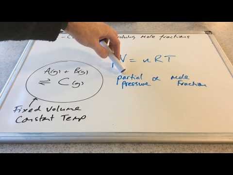 Kp Calculations Involving Mole Fractions