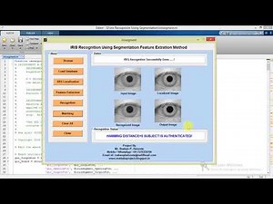 Matlab Code for Iris Recognition & Verification using Image Processing