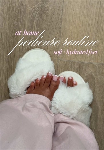 Foot care routine for the softest and prettiest feet ✨ I do this routine 3x a week but moisturize every night with a pedicure once a month! Products used @The Ordinary glycolic acid 7% @AquaphorUS healing ointment @LOCCITANE amande oil #SelfCare #hygienetips #bodycare #footcare