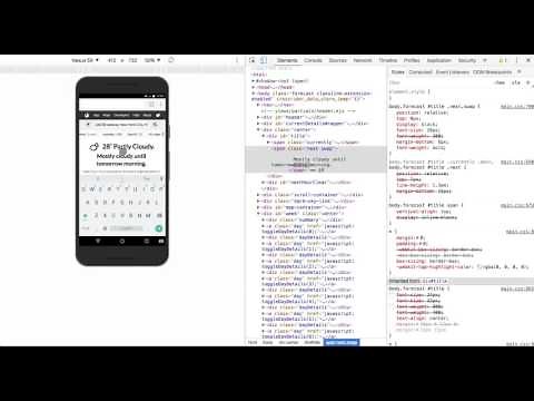 Using Chrome DevTools Device Mode