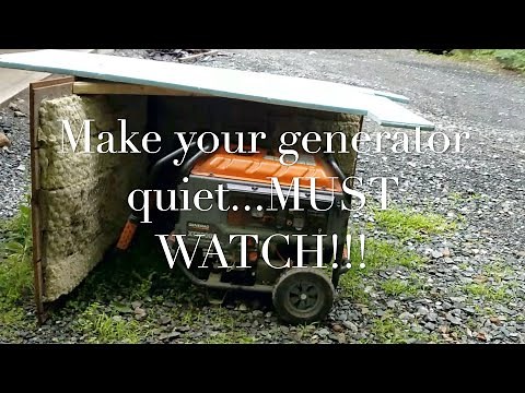 How to make your generator quiet by making a sound barrier from scraps