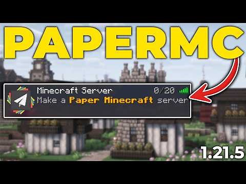 How To Make a Minecraft Paper Server (1.21.5)