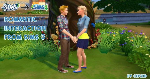 The Sims 4 Romantic Interaction from Sims 3 by Cepzid