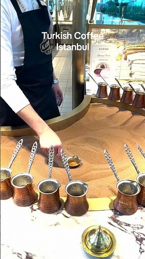Traditional Turkish Coffee Made in Sand – Istanbul, Turkey
