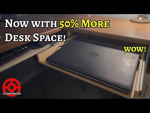 Making an Under Desk Laptop Drawer to Save Desk Space | Home Office Storage Hacks