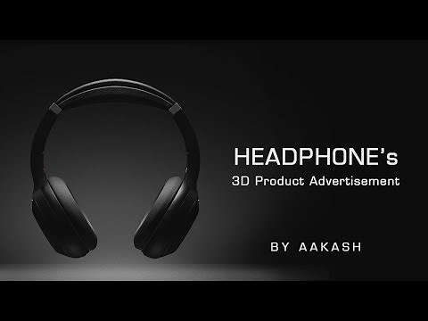 Headphone 3D Product Advertisement by Aakash