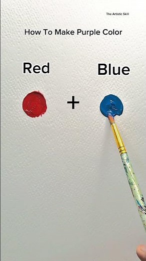 Create PURPLE out of thin air - DIY color mixing tutorial