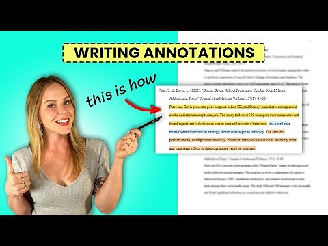 How to Write an Annotated Outline