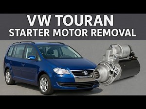 Starter Motor Removal VW Touran 1T 2.0 TDI 0986020260